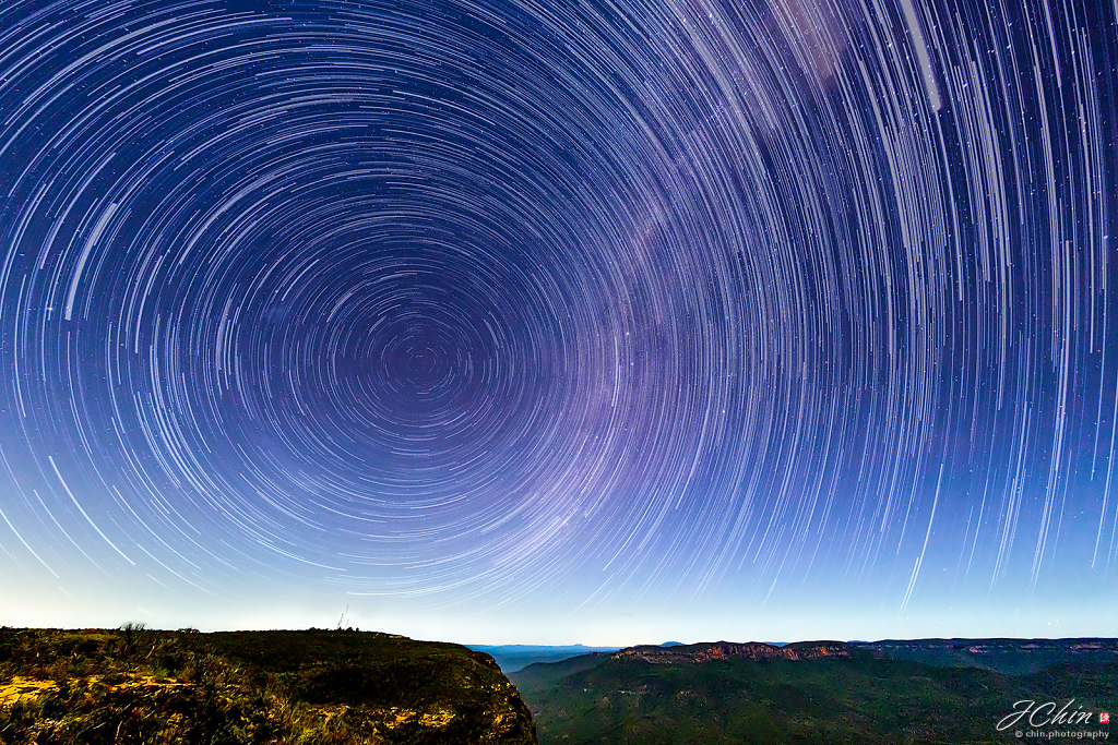 Star Trail at Lincoln's Rock